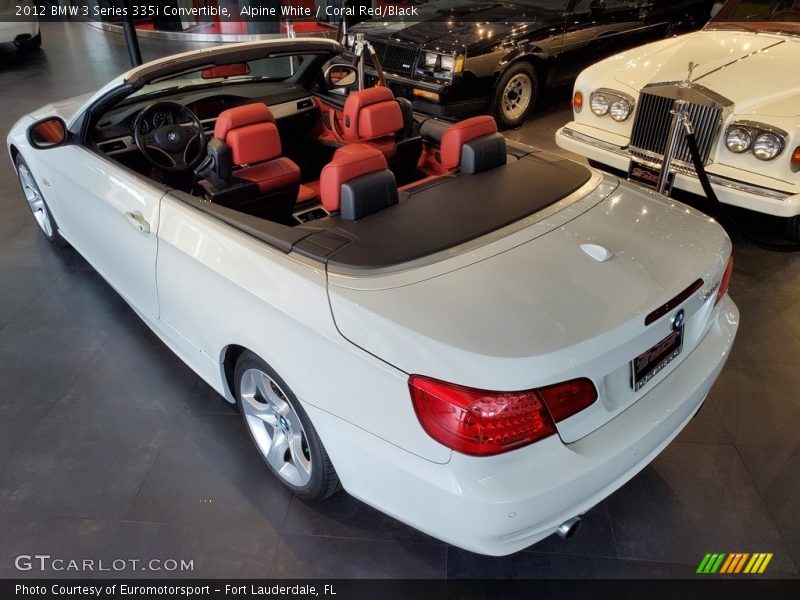 Alpine White / Coral Red/Black 2012 BMW 3 Series 335i Convertible