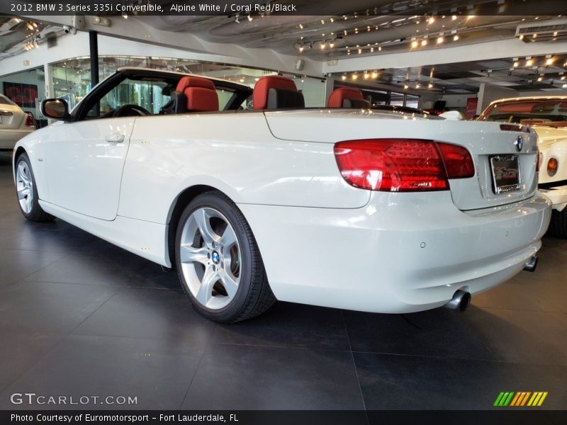 Alpine White / Coral Red/Black 2012 BMW 3 Series 335i Convertible