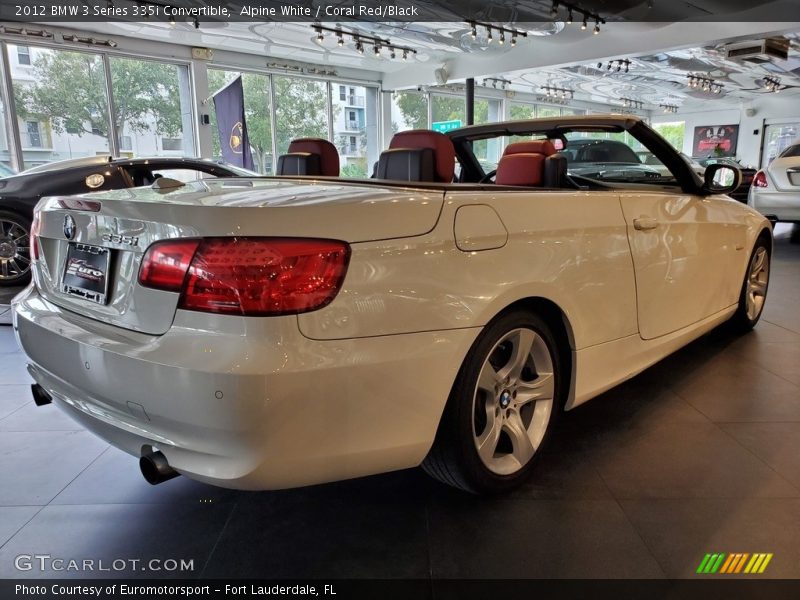 Alpine White / Coral Red/Black 2012 BMW 3 Series 335i Convertible