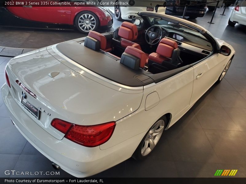Alpine White / Coral Red/Black 2012 BMW 3 Series 335i Convertible