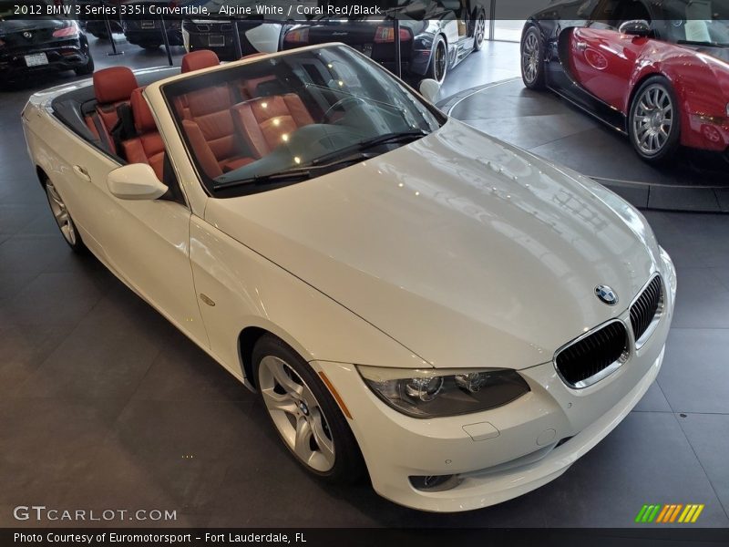 Alpine White / Coral Red/Black 2012 BMW 3 Series 335i Convertible
