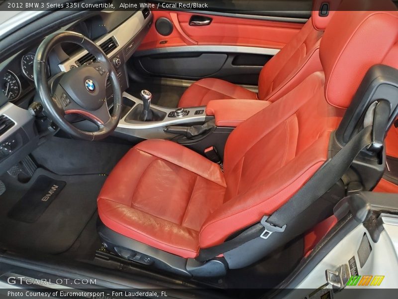 Alpine White / Coral Red/Black 2012 BMW 3 Series 335i Convertible