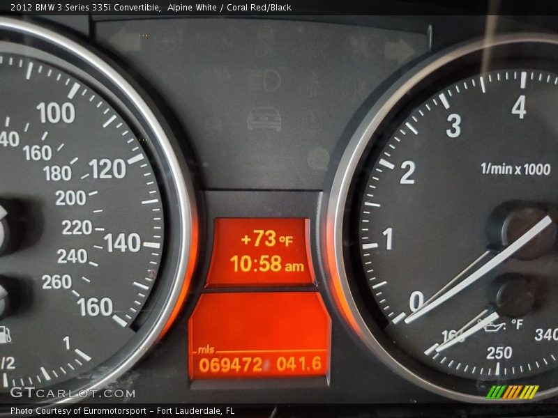 Alpine White / Coral Red/Black 2012 BMW 3 Series 335i Convertible