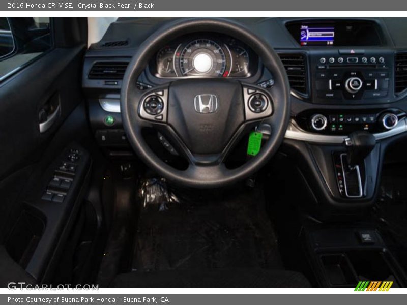 Crystal Black Pearl / Black 2016 Honda CR-V SE