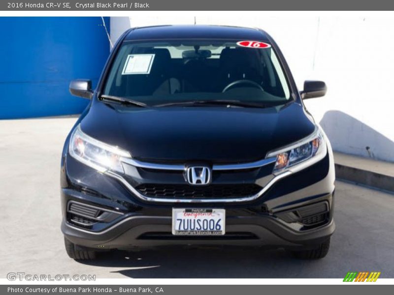 Crystal Black Pearl / Black 2016 Honda CR-V SE