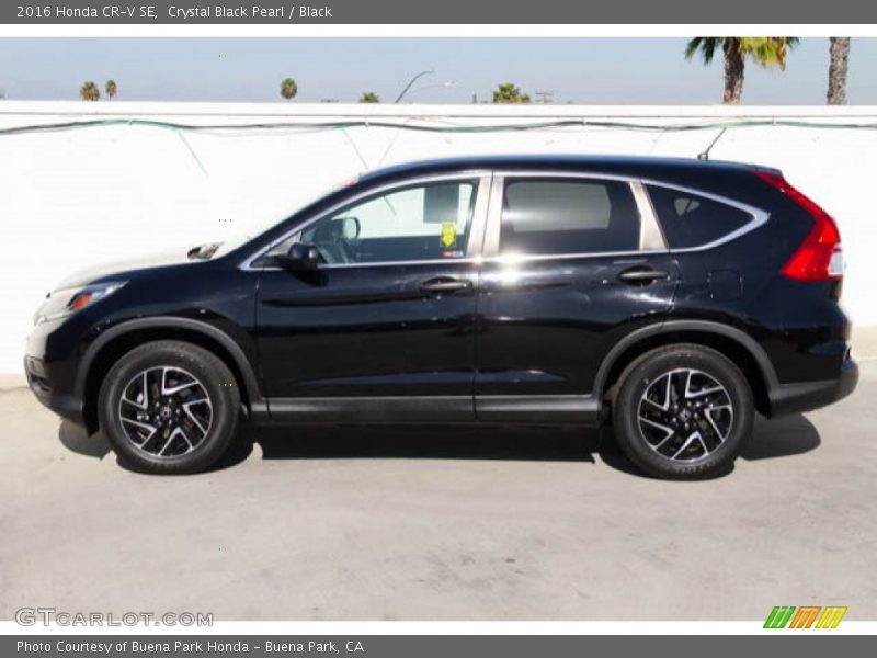 Crystal Black Pearl / Black 2016 Honda CR-V SE