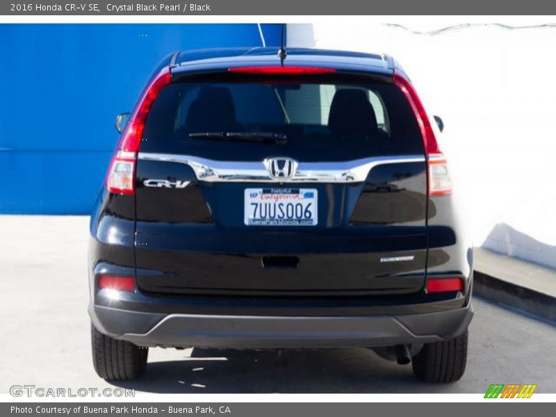 Crystal Black Pearl / Black 2016 Honda CR-V SE