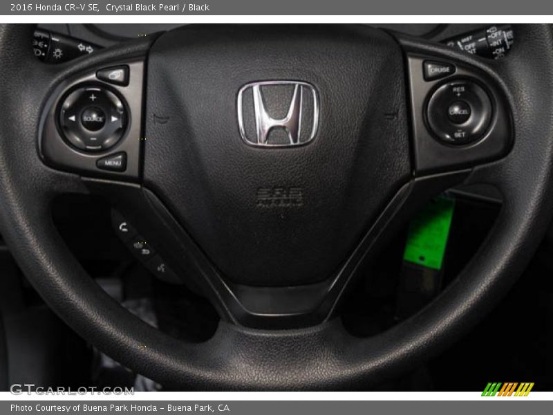 Crystal Black Pearl / Black 2016 Honda CR-V SE