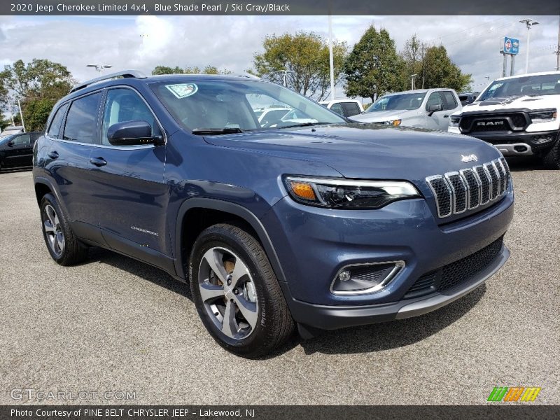 Blue Shade Pearl / Ski Gray/Black 2020 Jeep Cherokee Limited 4x4