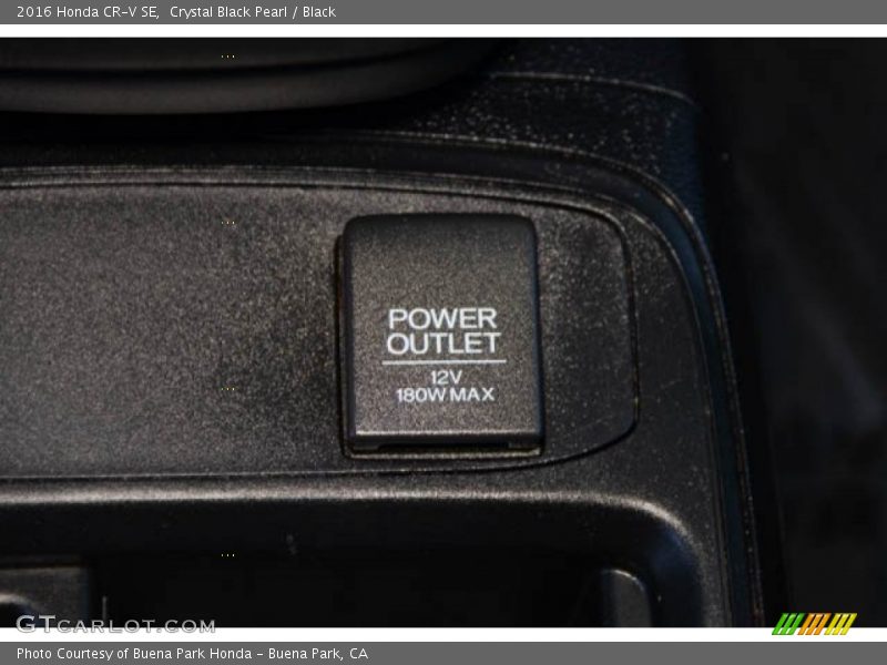 Crystal Black Pearl / Black 2016 Honda CR-V SE