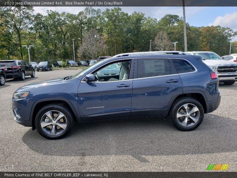 Blue Shade Pearl / Ski Gray/Black 2020 Jeep Cherokee Limited 4x4