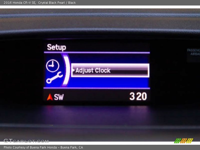 Crystal Black Pearl / Black 2016 Honda CR-V SE