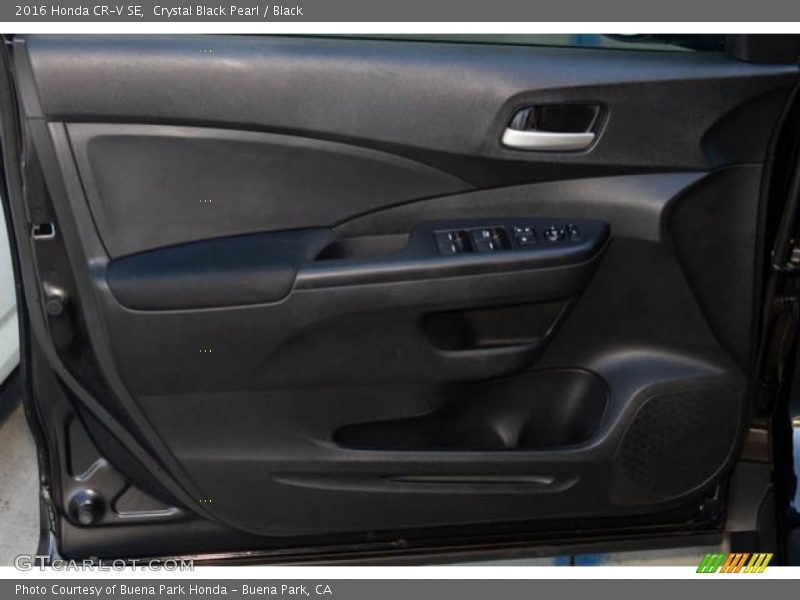 Crystal Black Pearl / Black 2016 Honda CR-V SE