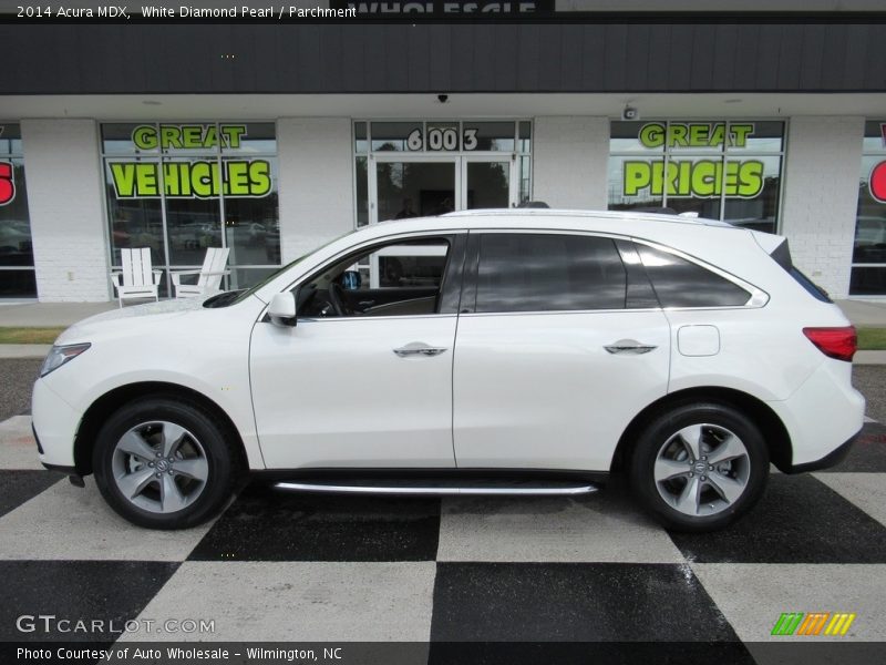 White Diamond Pearl / Parchment 2014 Acura MDX