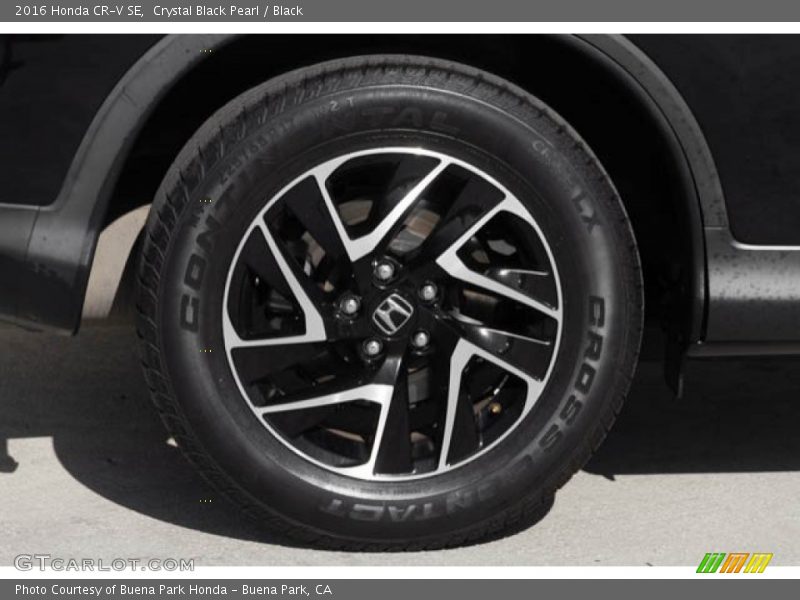 Crystal Black Pearl / Black 2016 Honda CR-V SE