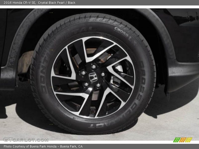 Crystal Black Pearl / Black 2016 Honda CR-V SE
