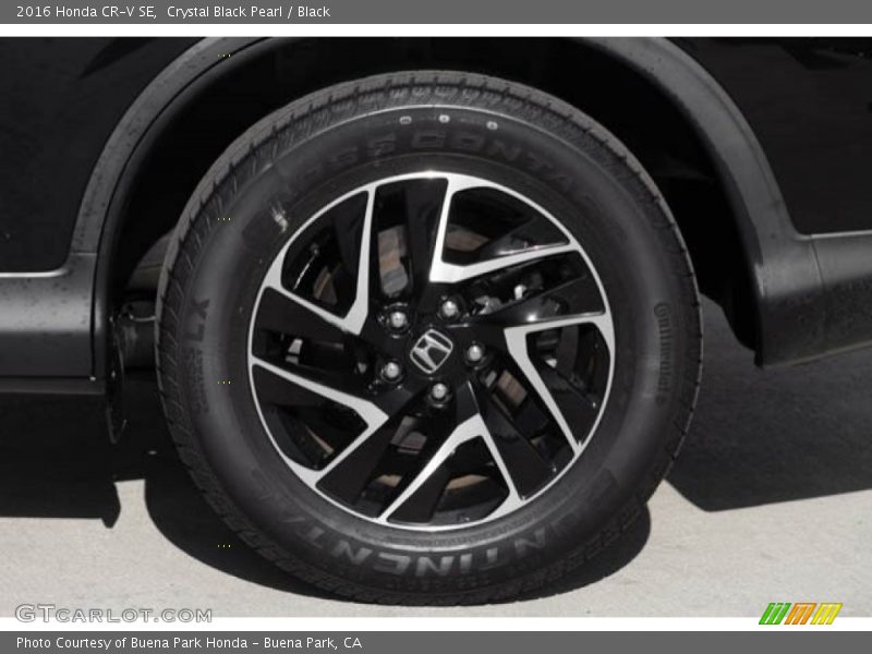 Crystal Black Pearl / Black 2016 Honda CR-V SE