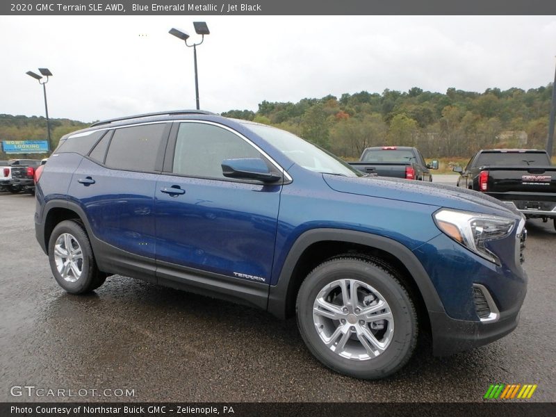 Blue Emerald Metallic / Jet Black 2020 GMC Terrain SLE AWD