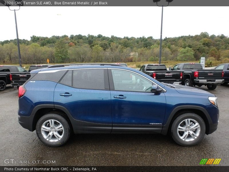 Blue Emerald Metallic / Jet Black 2020 GMC Terrain SLE AWD