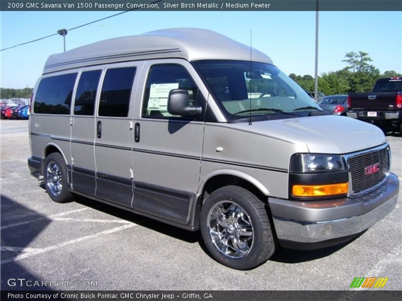 Silver Birch Metallic / Medium Pewter 2009 GMC Savana Van 1500 Passenger Conversion