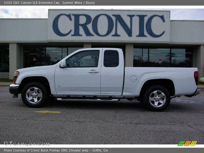 Summit White / Ebony 2009 GMC Canyon SLE Extended Cab