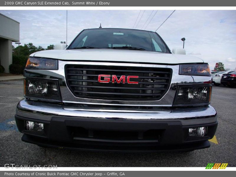 Summit White / Ebony 2009 GMC Canyon SLE Extended Cab