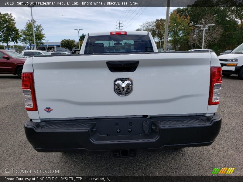 Bright White / Black/Diesel Gray 2019 Ram 3500 Tradesman Regular Cab