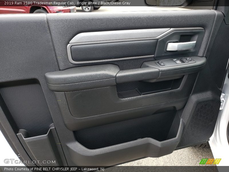 Bright White / Black/Diesel Gray 2019 Ram 3500 Tradesman Regular Cab