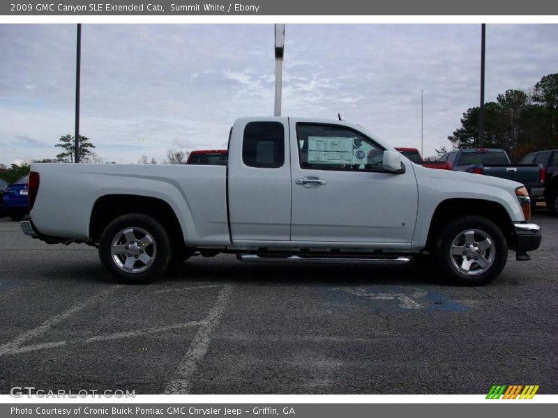 Summit White / Ebony 2009 GMC Canyon SLE Extended Cab