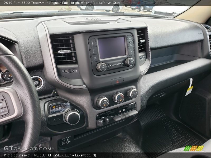 Bright White / Black/Diesel Gray 2019 Ram 3500 Tradesman Regular Cab