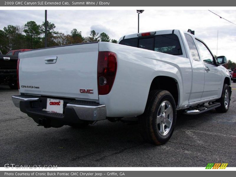 Summit White / Ebony 2009 GMC Canyon SLE Extended Cab