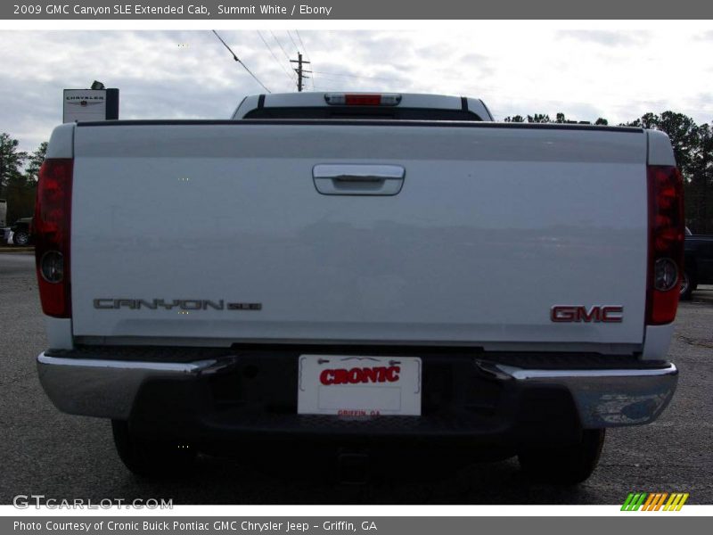 Summit White / Ebony 2009 GMC Canyon SLE Extended Cab