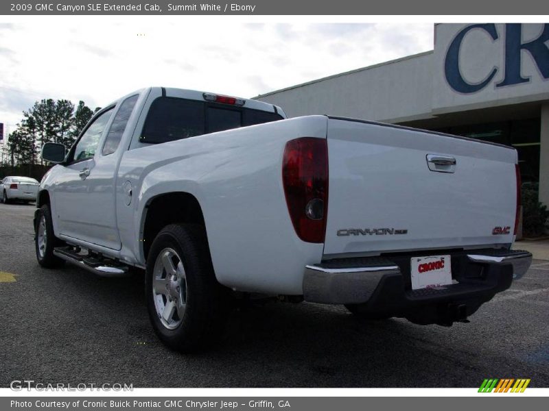 Summit White / Ebony 2009 GMC Canyon SLE Extended Cab