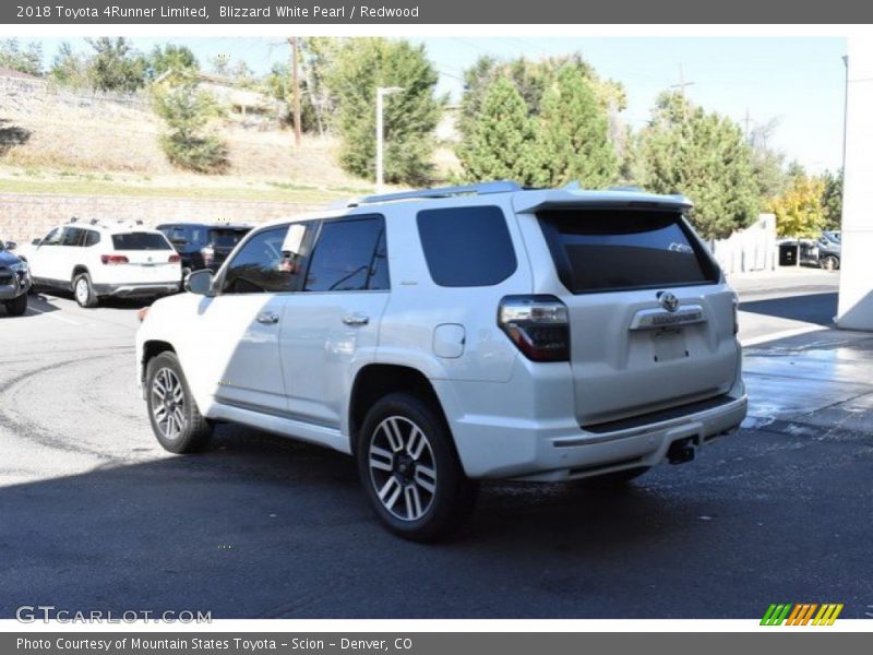 Blizzard White Pearl / Redwood 2018 Toyota 4Runner Limited