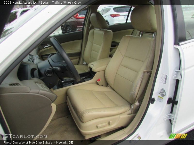 Taffeta White / Gray 2008 Honda Accord LX-P Sedan