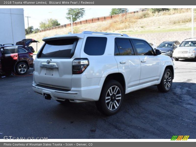 Blizzard White Pearl / Redwood 2018 Toyota 4Runner Limited