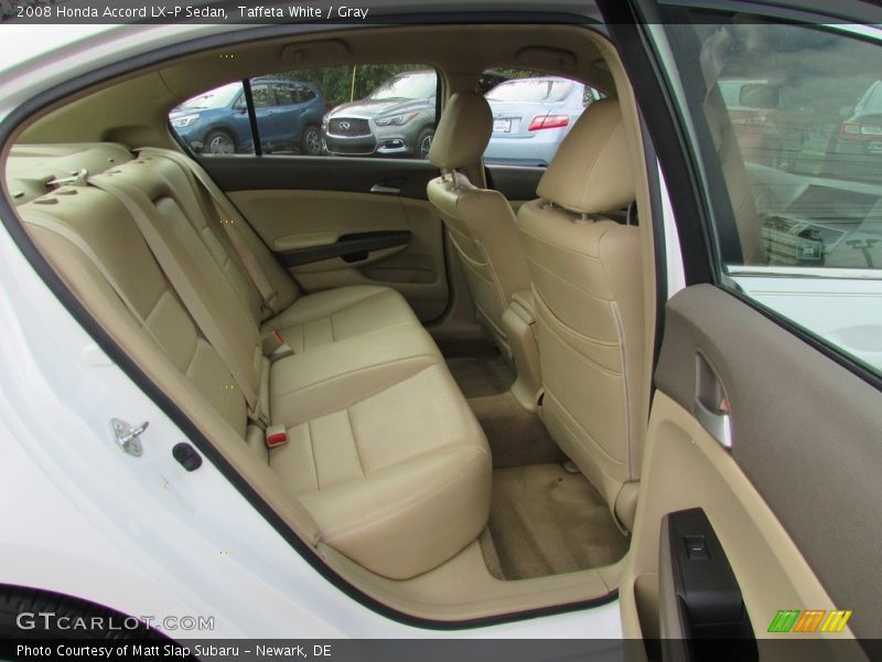 Taffeta White / Gray 2008 Honda Accord LX-P Sedan