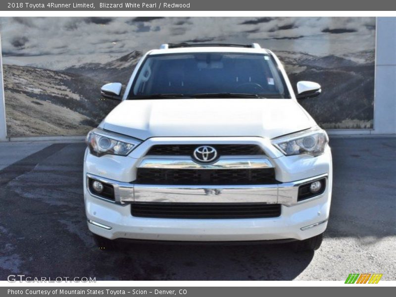 Blizzard White Pearl / Redwood 2018 Toyota 4Runner Limited