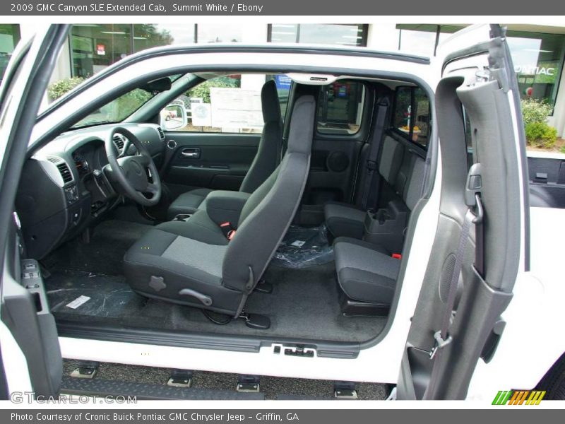 Summit White / Ebony 2009 GMC Canyon SLE Extended Cab