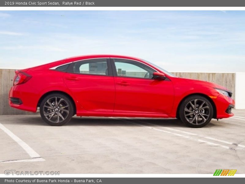 Rallye Red / Black 2019 Honda Civic Sport Sedan