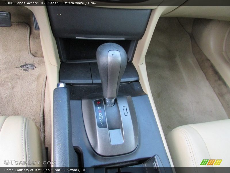 Taffeta White / Gray 2008 Honda Accord LX-P Sedan