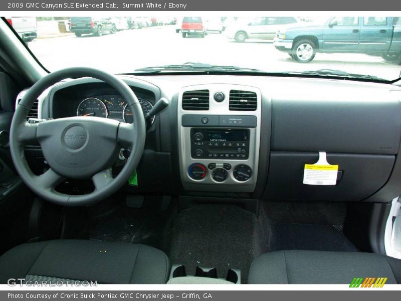 Summit White / Ebony 2009 GMC Canyon SLE Extended Cab