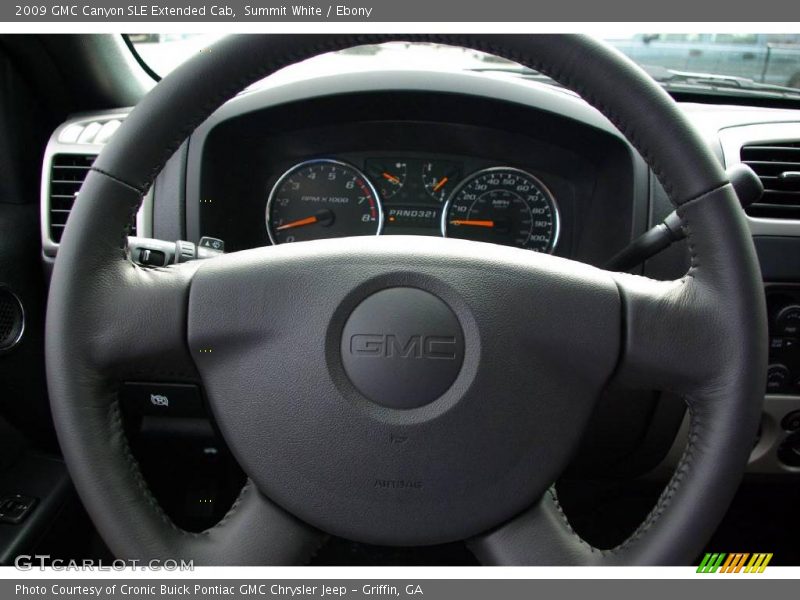 Summit White / Ebony 2009 GMC Canyon SLE Extended Cab