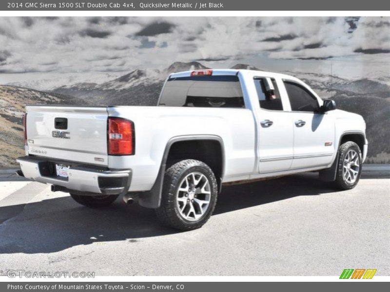 Quicksilver Metallic / Jet Black 2014 GMC Sierra 1500 SLT Double Cab 4x4