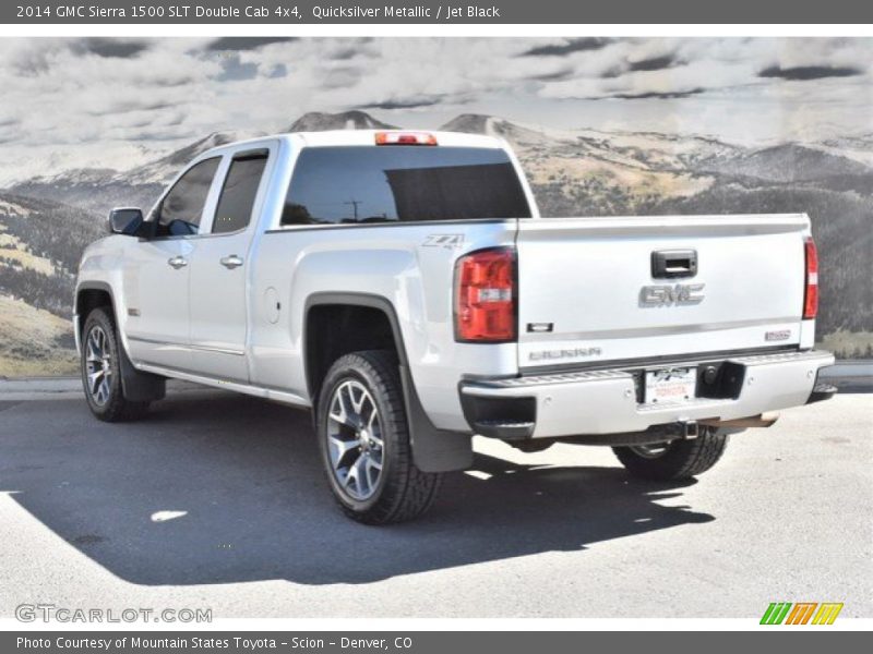 Quicksilver Metallic / Jet Black 2014 GMC Sierra 1500 SLT Double Cab 4x4