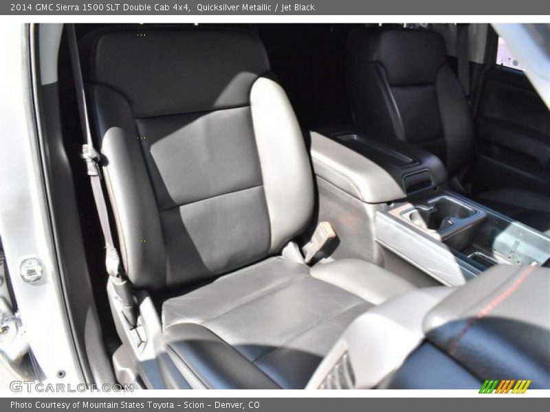 Quicksilver Metallic / Jet Black 2014 GMC Sierra 1500 SLT Double Cab 4x4