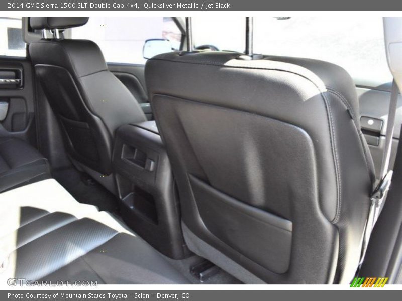 Quicksilver Metallic / Jet Black 2014 GMC Sierra 1500 SLT Double Cab 4x4