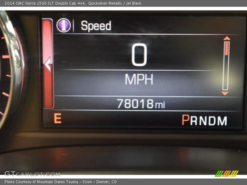 Quicksilver Metallic / Jet Black 2014 GMC Sierra 1500 SLT Double Cab 4x4