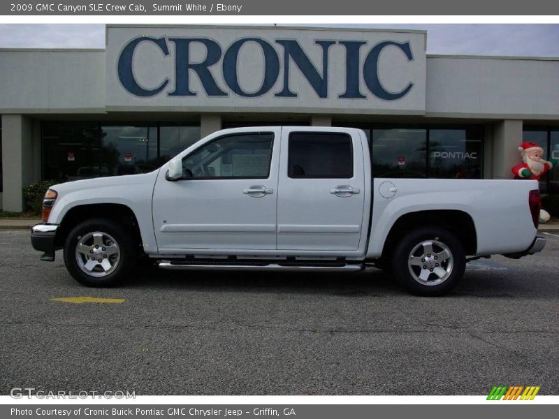 Summit White / Ebony 2009 GMC Canyon SLE Crew Cab