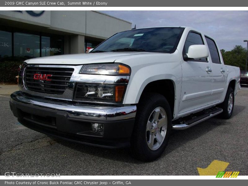 Summit White / Ebony 2009 GMC Canyon SLE Crew Cab